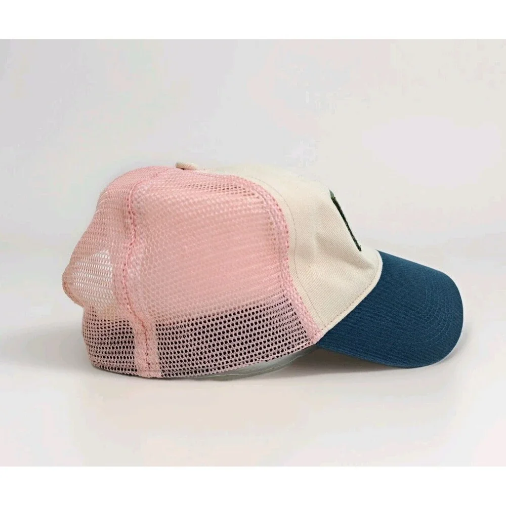 LL Bean Trucker Hat Cap Snapback Adjustable Women's Pink Mesh Logo - Picture 4 of 6